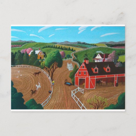 スミスの乗馬施設 ポストカード (正面)