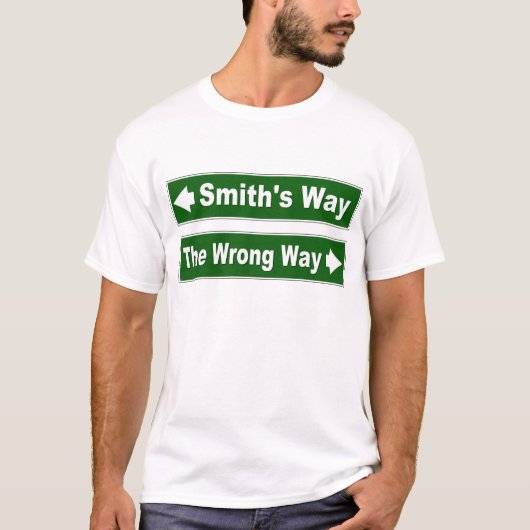 スミスの道 ストリートサインTシャツ Tシャツ (正面)