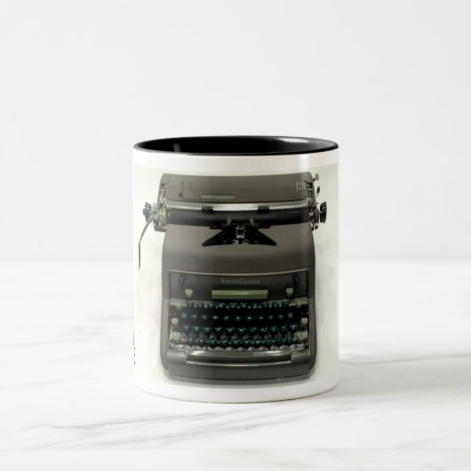 スミスコロナ7Aのタイプライター ツートーンマグカップ (中央)