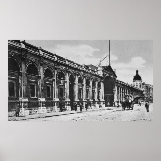 スミスフィールド肉市場の表示， c.1905 ポスター (正面)