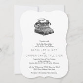 スミスプレミアNo.2タイプライター 招待状 (正面)