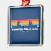 スミスマウンテンレイクバージニアカヌー メタルオーナメント (左)