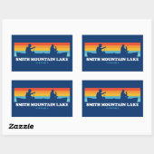 スミスマウンテンレイクバージニアカヌー 長方形シール (シート)