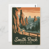 スミスロック州パークヴィンテージ ポストカード (正面/裏面)
