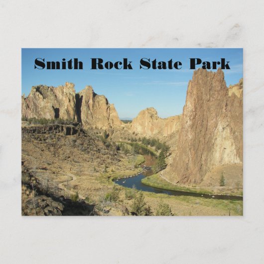 スミスロック州パーク旅行写真 ポストカード (正面)