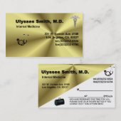 スミス先生の名刺 予約カード (正面/裏面)