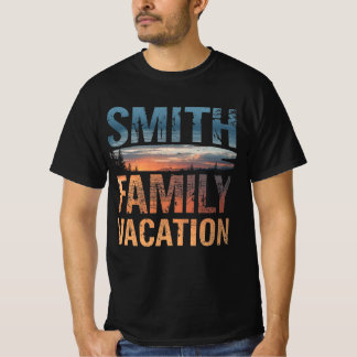 スミス家族のバケーションカスタムマッチングトラベル Tシャツ