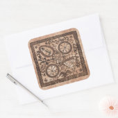 スミス家族の羊皮紙のステッカー スクエアシール (封筒)