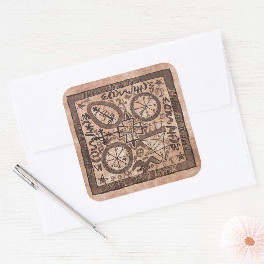 スミス家族の羊皮紙のステッカー スクエアシール (封筒)