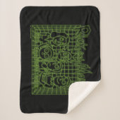 スミス家族デジタルホログラム シェルパブランケット (正面)