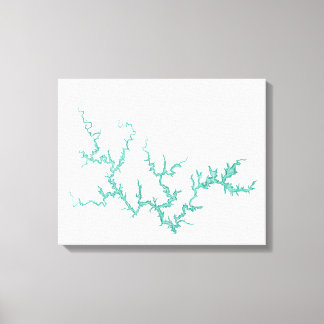 スミス湖の地図 キャンバスプリント