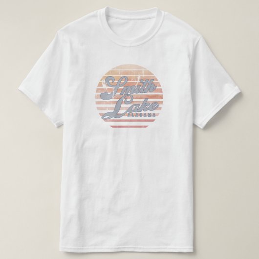 スミス湖サンセットTシャツ Tシャツ (デザイン正面)