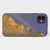 スミス近くの岩場の上の二重虹 Case-Mate iPhoneケース (裏面(横))