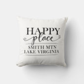 スミスmountain湖の幸せな場所 クッション (正面)