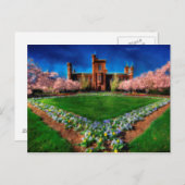 スミソニアンキャッスルガーデンさくらんぼの花 ポストカード (正面/裏面)