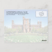 スミソニアン城、Washington D.C. ポストカード (裏面)