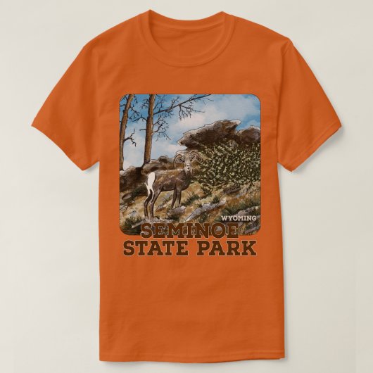 スミニー州パークワイオミング Tシャツ (デザイン正面)