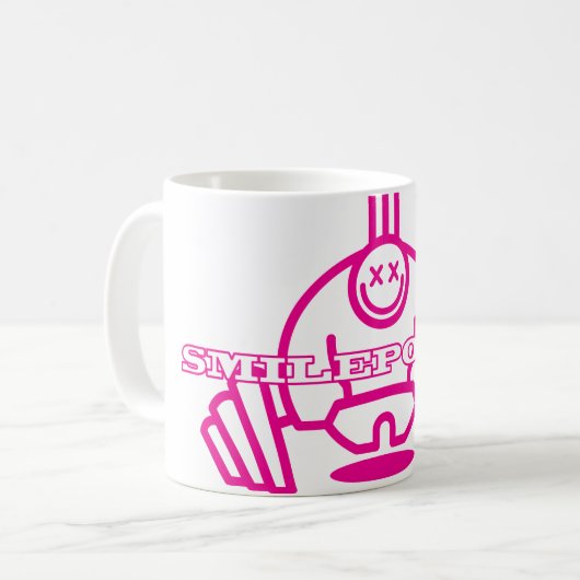 スミパワーピンク コーヒーマグカップ (正面左)