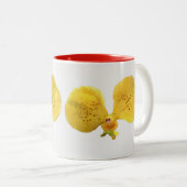 スミリー顔 ツートーンマグカップ (正面右)