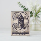 スミルナ殉教と教会の父の聖ポリカープ ポストカード (スタンド正面)