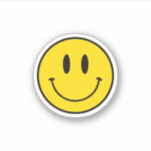 スミル顔絵文字 シール (正面)
