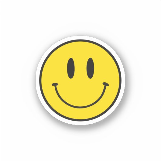 スミル顔絵文字 シール (正面)