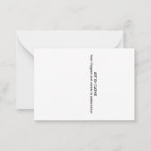 スミレとケシ ノートカード (裏面)