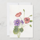 スミレとケシ 招待状 (正面)