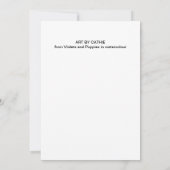 スミレとケシ 招待状 (裏面)