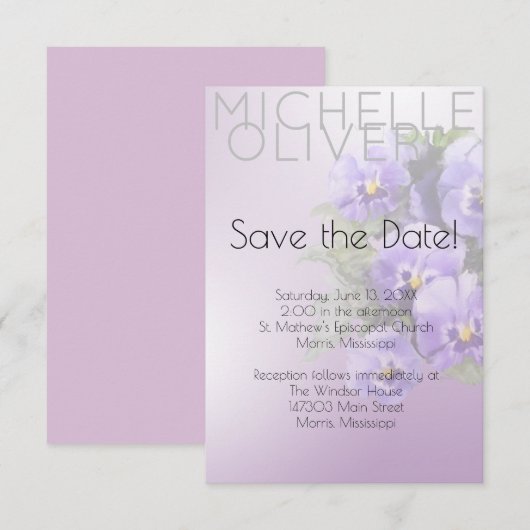 スミレとラベンダー (正面/裏面)