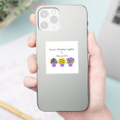 スミレの庭ステッカー シール (スマートフォン)