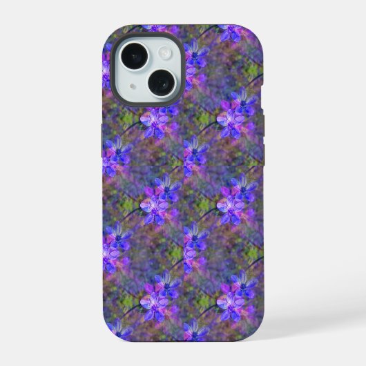 スミレの庭...... iPhone 15ケース (裏面)