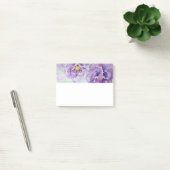 スミレの水彩アートの花の付箋 ポストイット (オフィス)