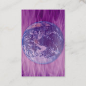 スミレの炎の中の地球 名刺 (正面)