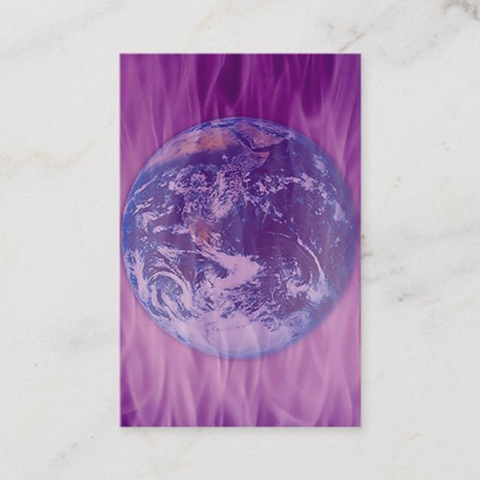 スミレの炎の中の地球 名刺 (正面)