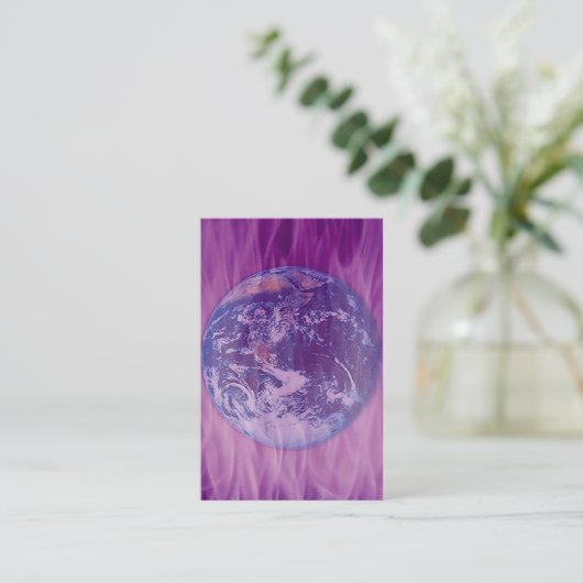 スミレの炎の中の地球 名刺 (スタンド正面)