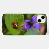 スミレの甘い花のラディバグ Case-Mate iPhoneケース (裏面 (横))