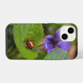 スミレの甘い花のラディバグ iPhoneケース (裏面横)