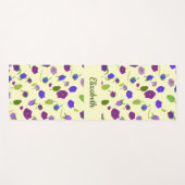 スミレの花と葉の名前の場所ヨガマット ヨガマット (正面(横))