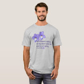 スミレの花言葉の引用 Tシャツ (正面フル)