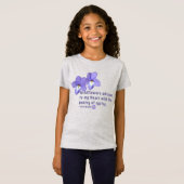 スミレの花言葉の引用 Tシャツ (正面フル)