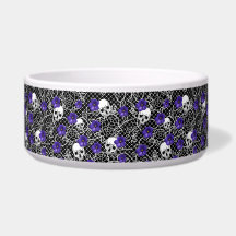 スミレの花、スカル、レース