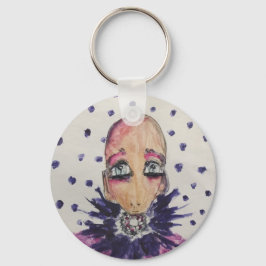 スミレの華やかなベビー キーホルダー