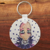 スミレの華やかなベビー キーホルダー (正面)