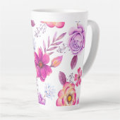スミレの薔薇 カフェラテマグ (右アングル)