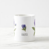 スミレの2月の誕生花 コーヒーマグカップ (中央)
