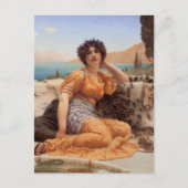 スミレを巻き、サフランの色合いのローブを着て ポストカード (正面)