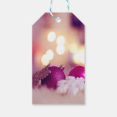 スミレエレガントットクリスマスボール ギフトタグ (裏面)