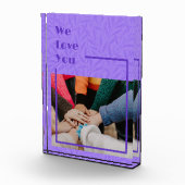 スミレカスタムトを動かす友達のための遠くに贈り物 フォトブロック (右)