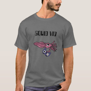 スミレズおもしろいニム・パープル・イ遊カのビデオゲームC Tシャツ